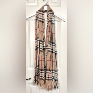 Nova Check Fringe Scarf